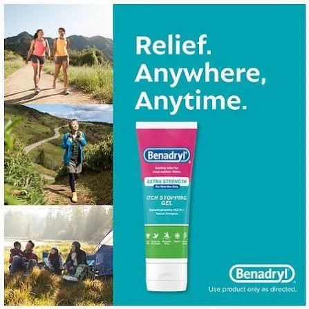 Benadryl Itch Relief Gel Big Size Brand New - photo 4