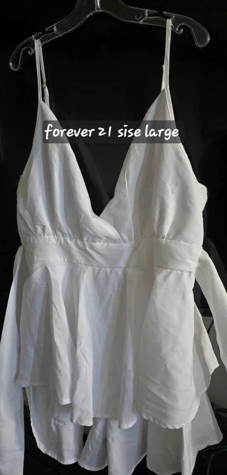 Forever 21 White Top - Size Large