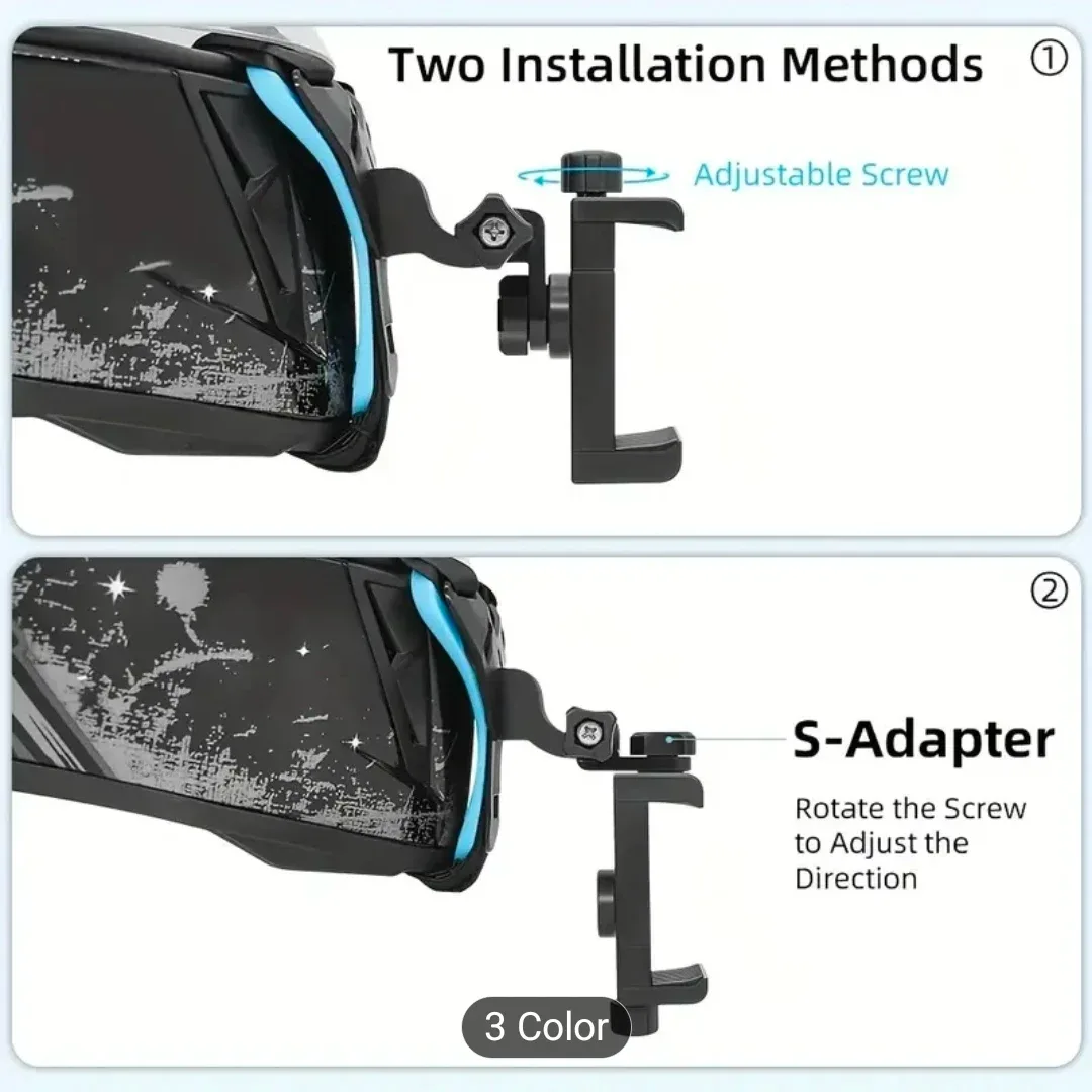 Motorcycle Helmet Chin Mount for Phone & Action Cam image indicator(3)