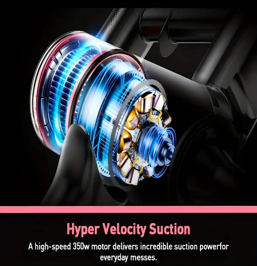 Cordless Stick Vacuum Cleaner - Pink image indicator(5)