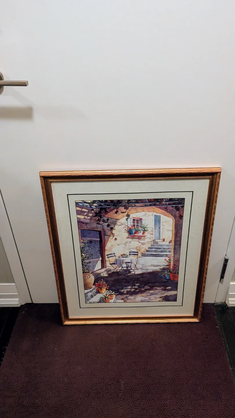 Framed Wall Art - Mediterranean Scene image indicator(2)