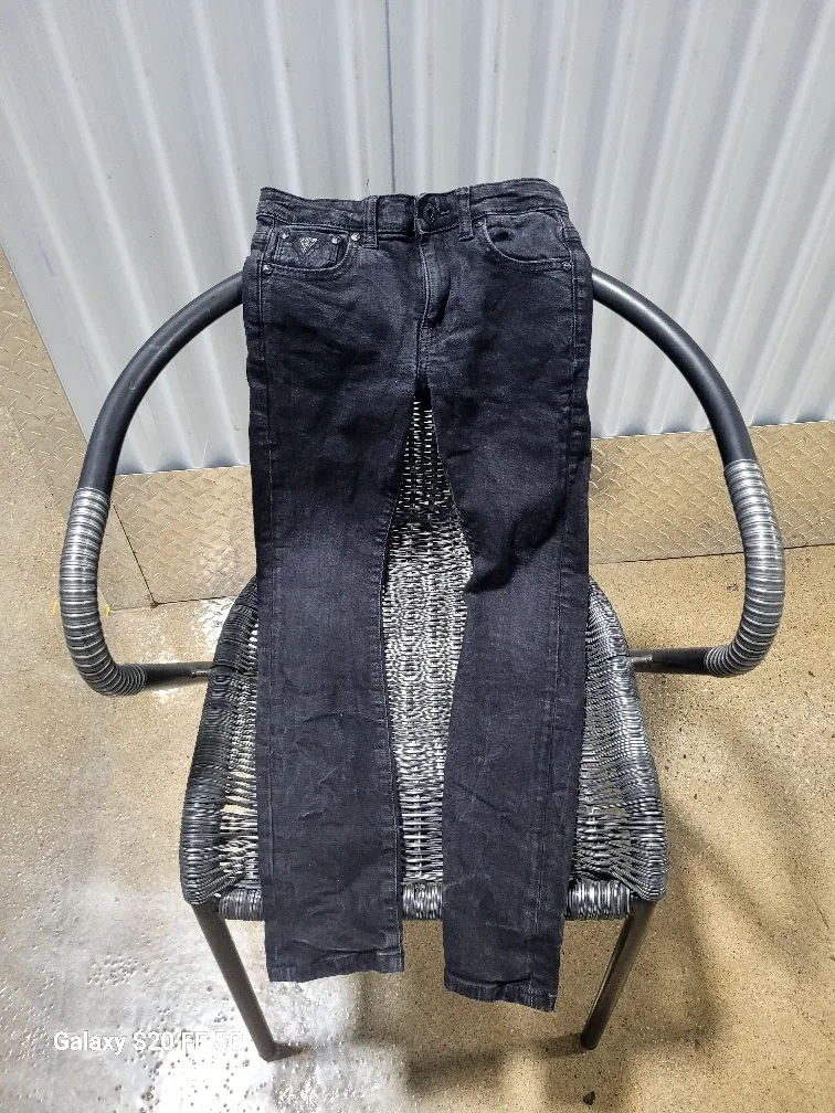Guess Kids Black Skinny Fit Jeans - Size 10