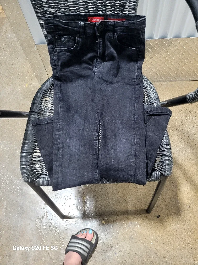 Guess Kids Black Skinny Fit Jeans - Size 10 image indicator(4)