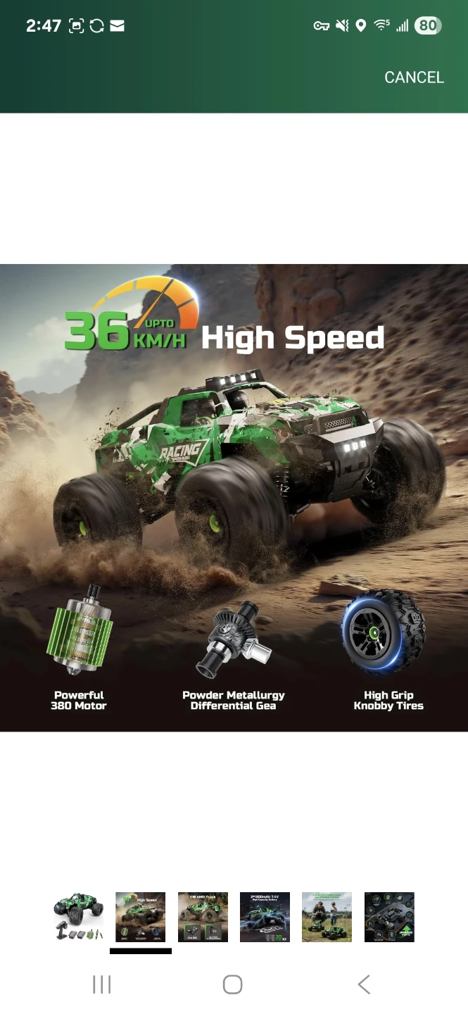 RControl Car RC Cars Truck for Adults Boys Age 8-12 Kids, 36KMH - photo 2