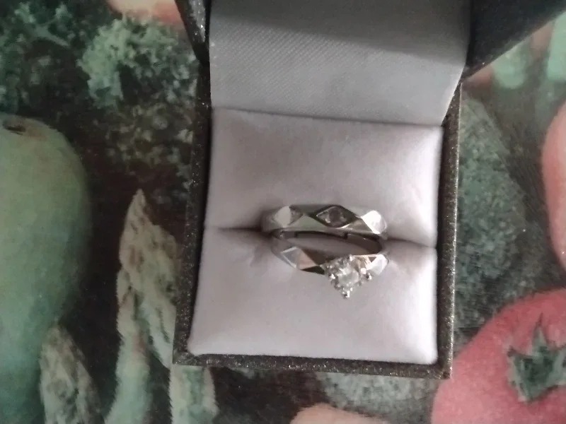Wedding Ring Set( Sterling Silver)