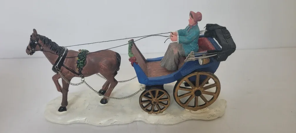 Lemax Figurine Horse and Carriage image indicator(2)