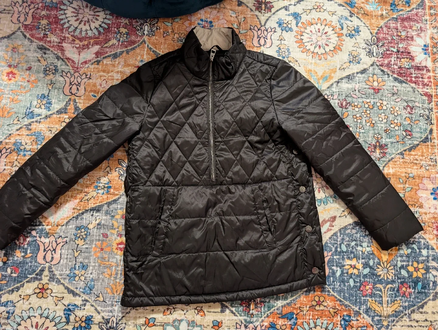 Arctic Expedition Black Quilted Jacket - Size S