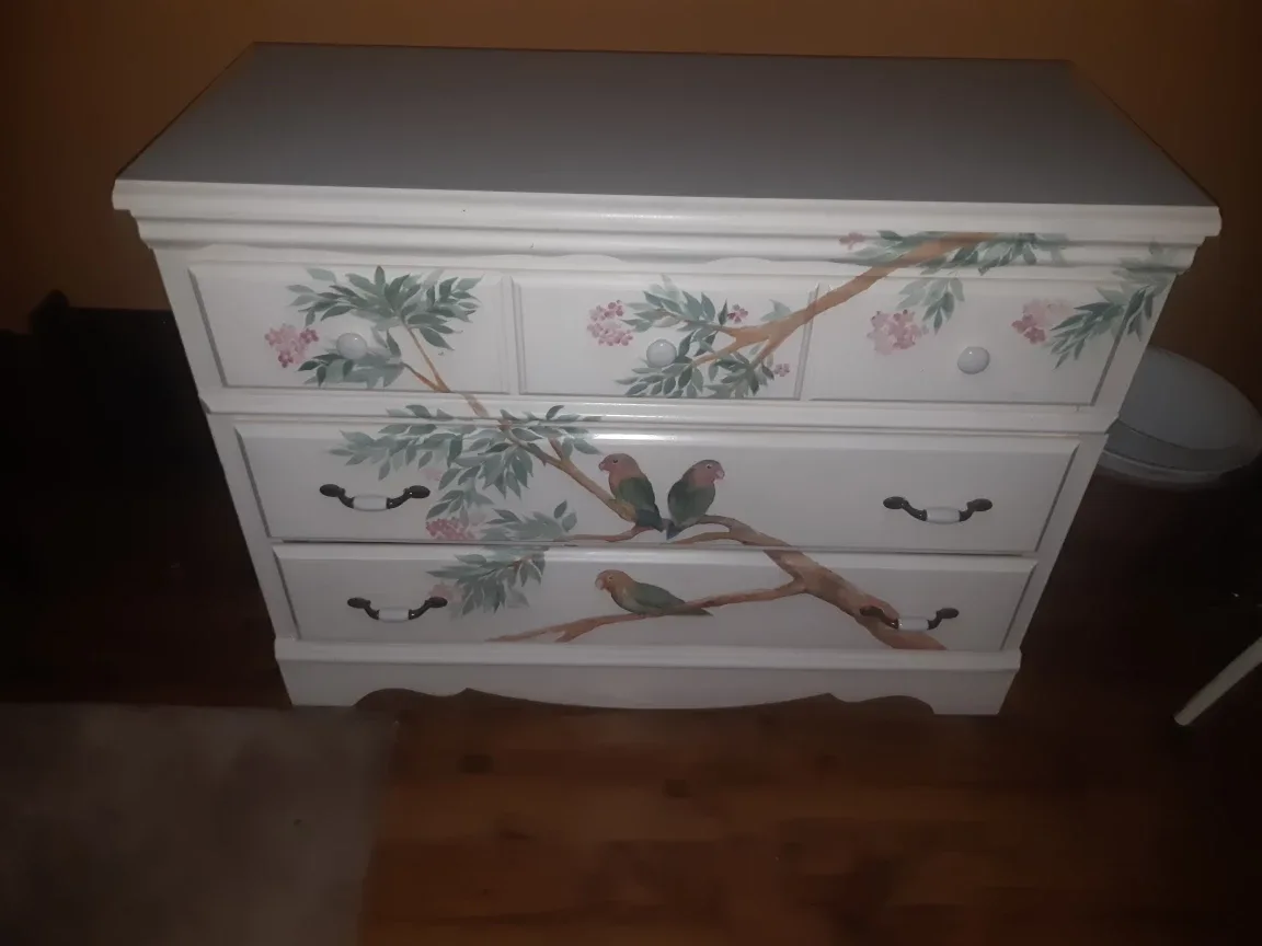 Painted White Dresser