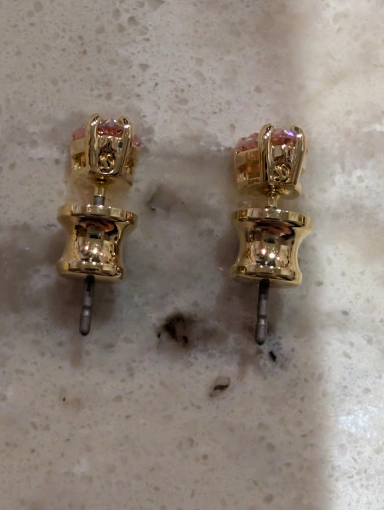 Swarovski Pink Heart  Earrings Chroma Collection - photo 2