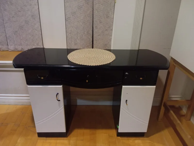 Black & White Vanity Desk