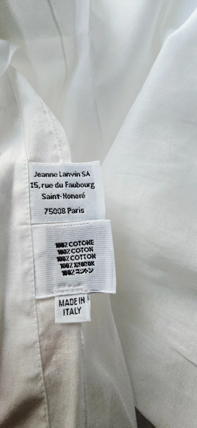 Lanvin White Cotton Shirt - Size 40 image indicator(4)