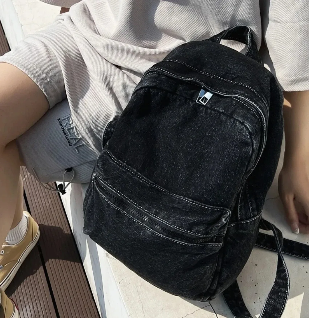 BDG Black Denim Backpack image indicator(9)