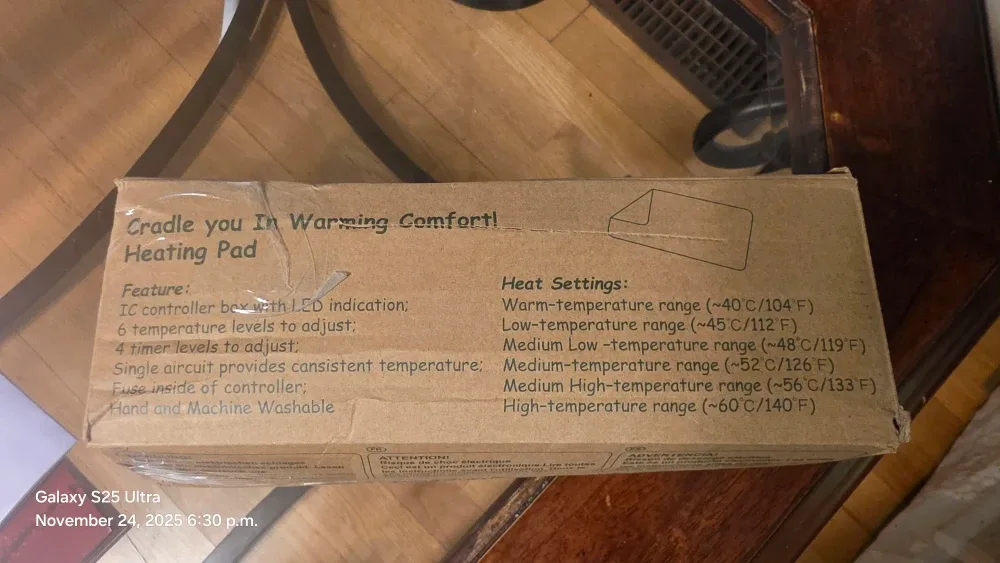 VANKADA Blue Heating Pad 24"x12" image indicator(5)