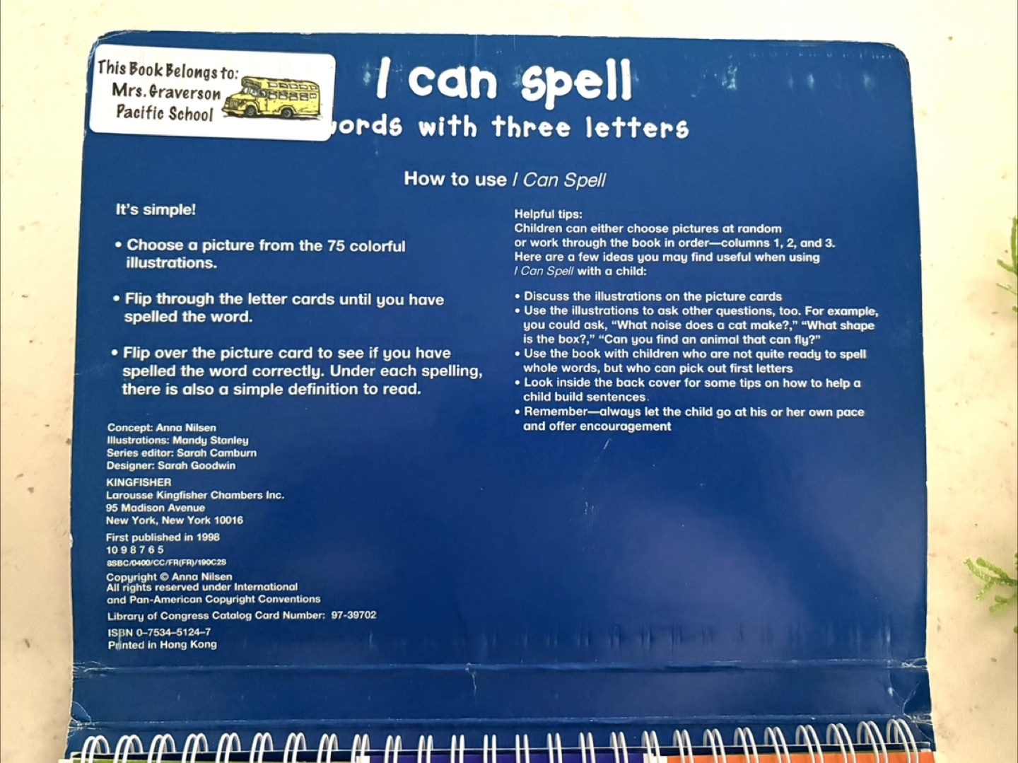 I Can Spell Words with Three Letters Book - photo 3