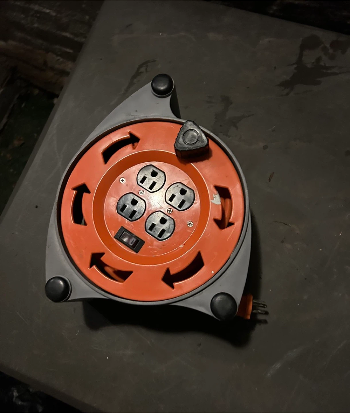 Orange Extension Cord Reel