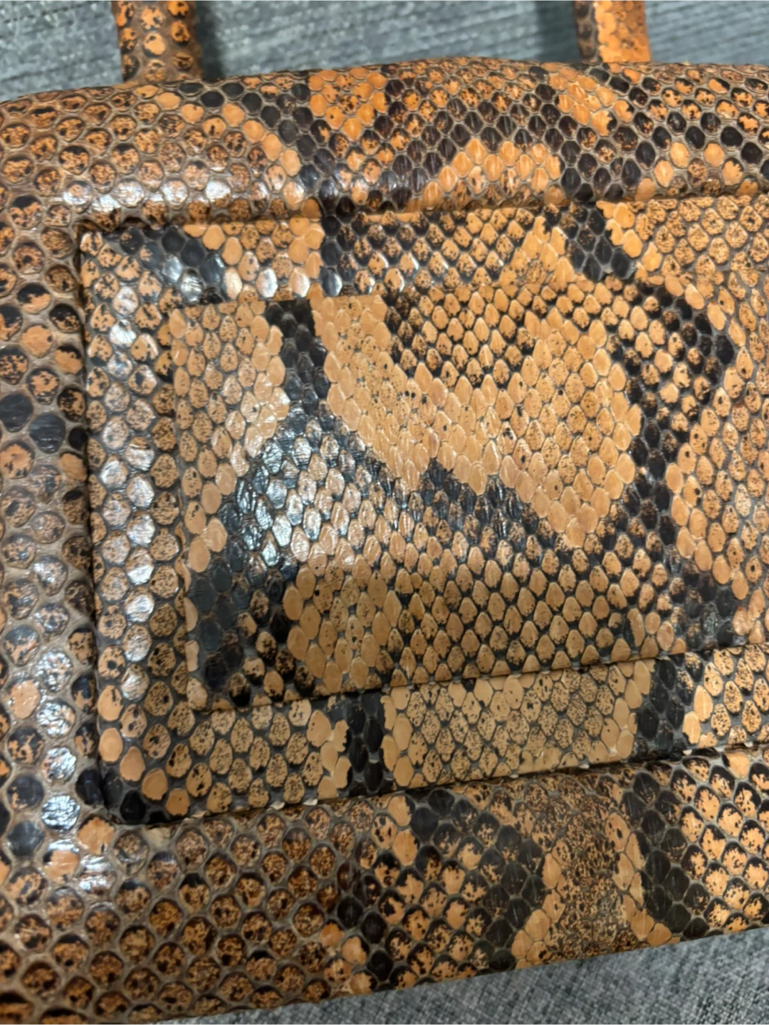 Vintage Snake Skin Handbag - photo 4