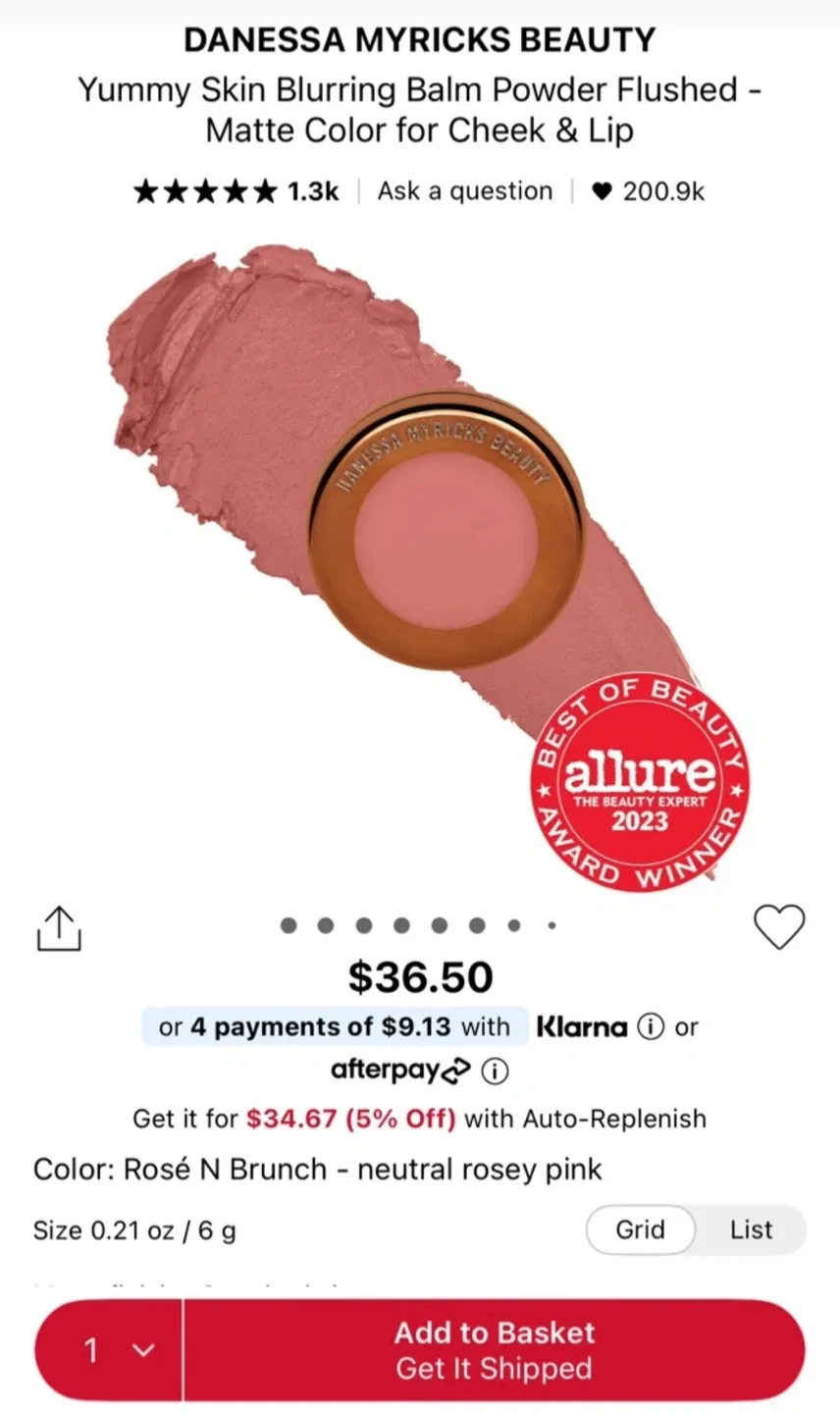 Danessa Myricks Yummy Skin Blurring Balm - Rosé N Brunch image indicator(5)