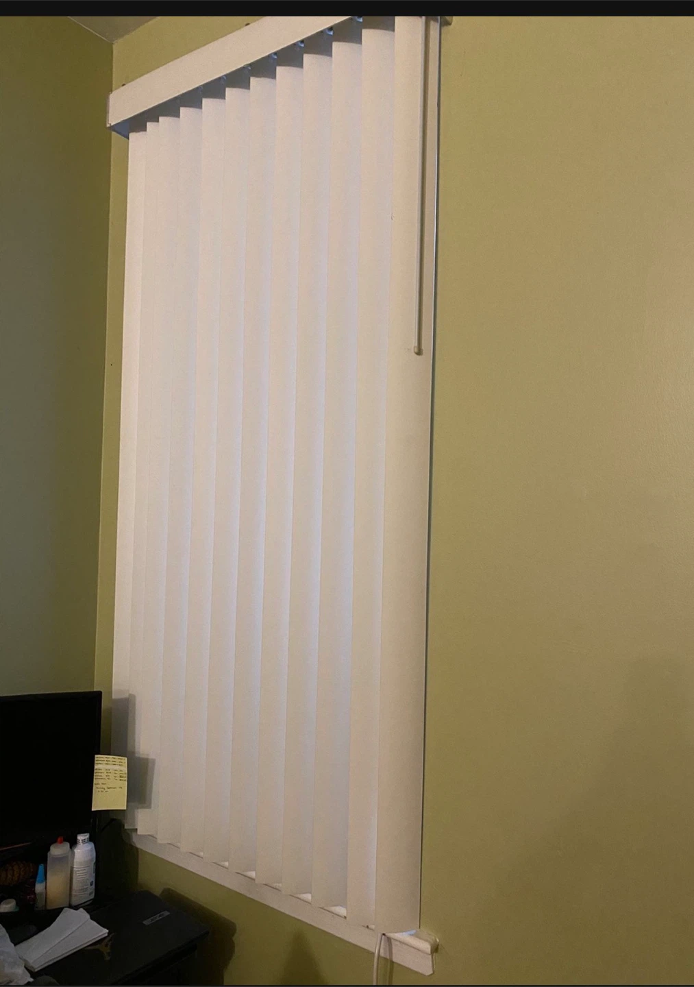 White Vertical Blinds for Window