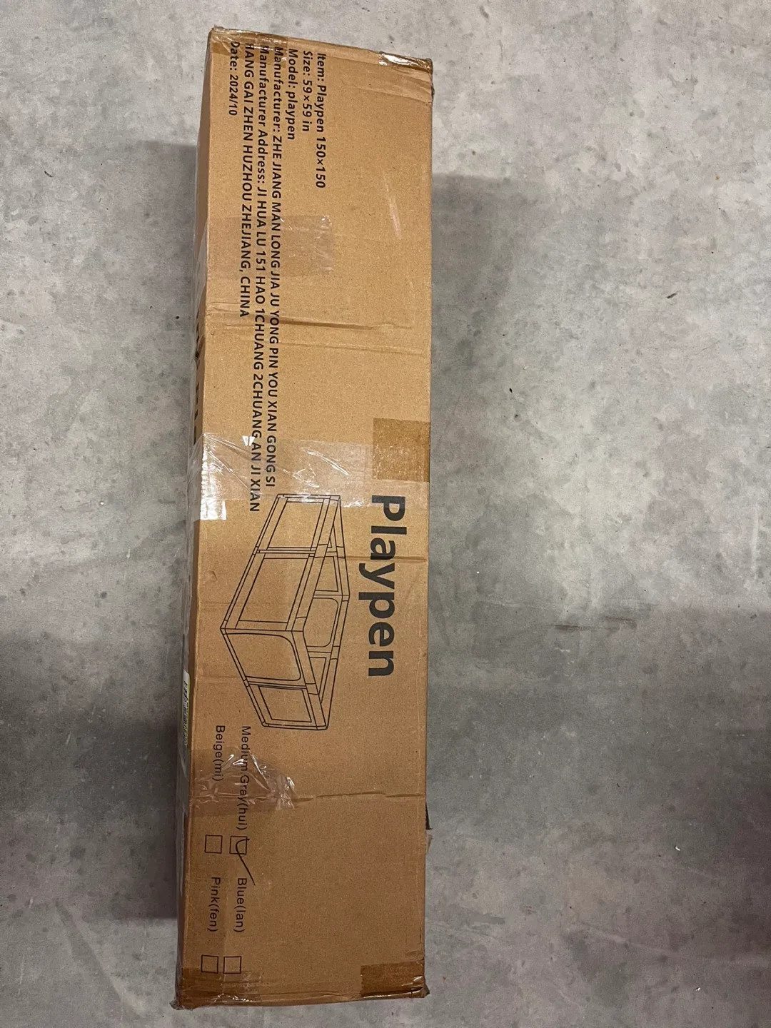 Baby Playpen, Playpen for Babies(59 * 59 * 27inch), without mat image indicator(6)