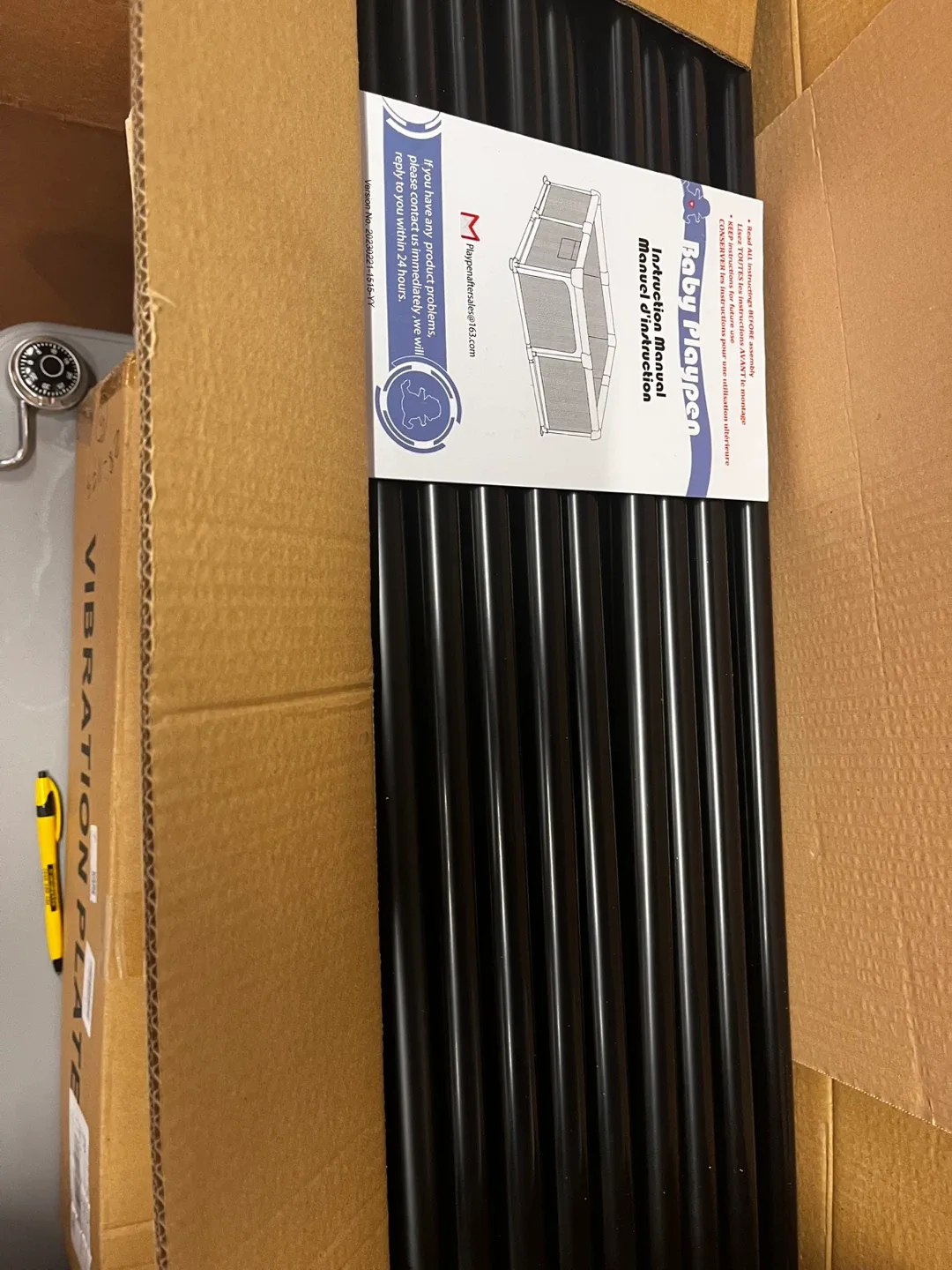 Baby Playpen, Playpen for Babies(59 * 59 * 27inch), without mat image indicator(7)