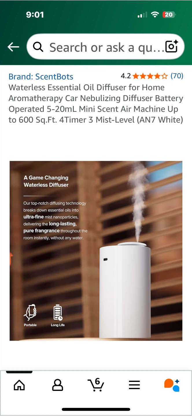 ScentBots Waterless Essential Oil Diffuser - photo 4