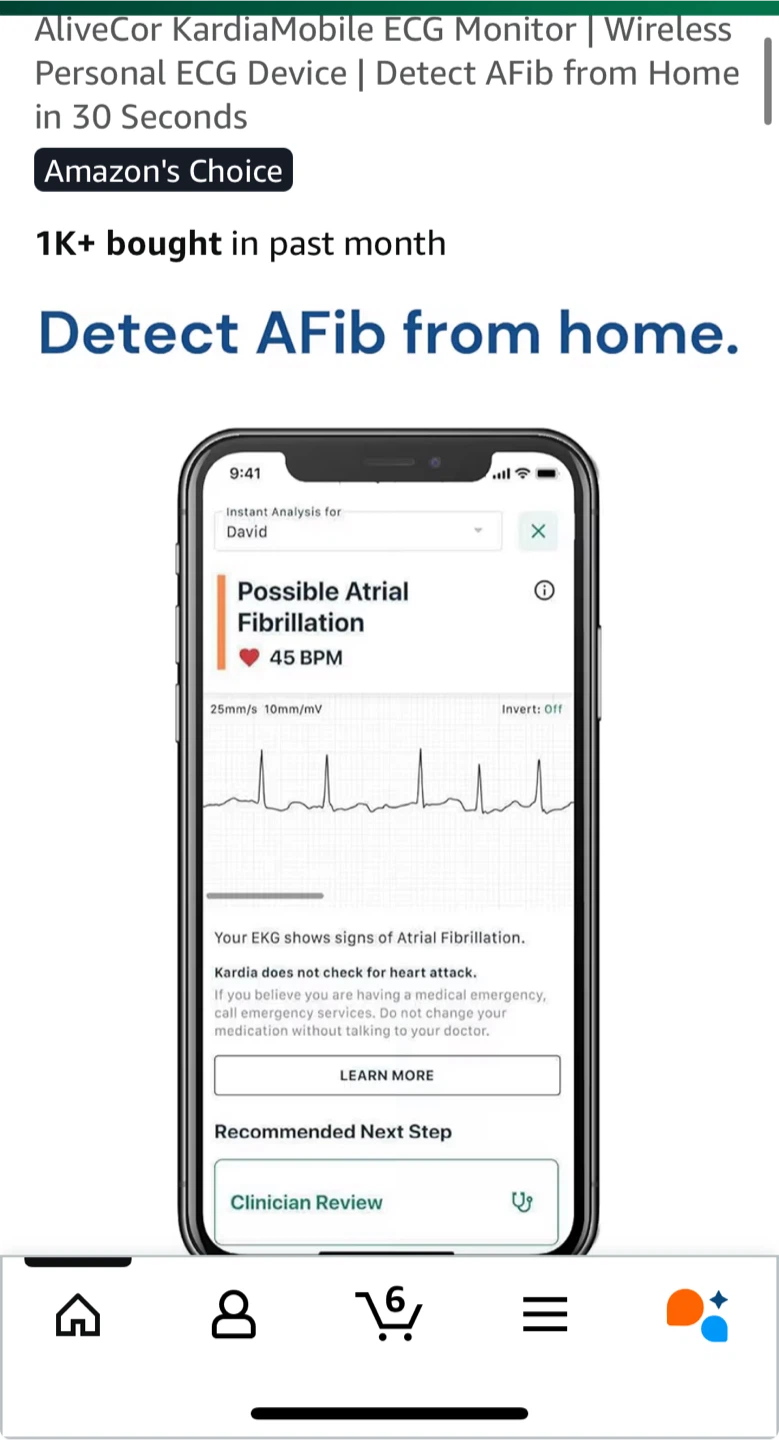 AliveCor KardiaMobile ECG Monitor - photo 5