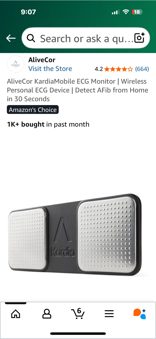AliveCor KardiaMobile ECG Monitor - photo 2
