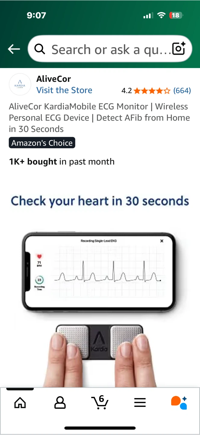 AliveCor KardiaMobile ECG Monitor - photo 4