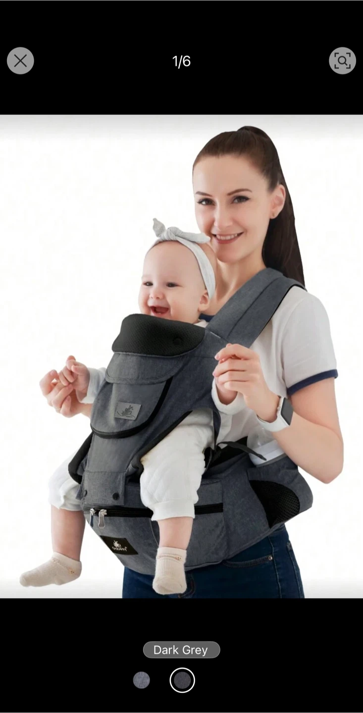Gabesy Multifunctional 3-in-1 Baby Carrier - Dark Grey - photo 2