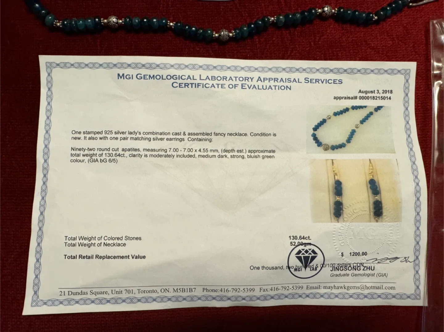 Silver Lady's Necklace & Earrings Set image indicator(3)