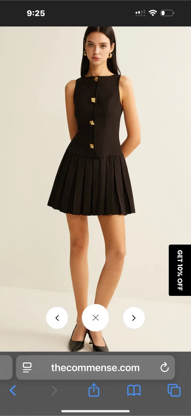 The Commense Black Mini Dress image indicator(2)