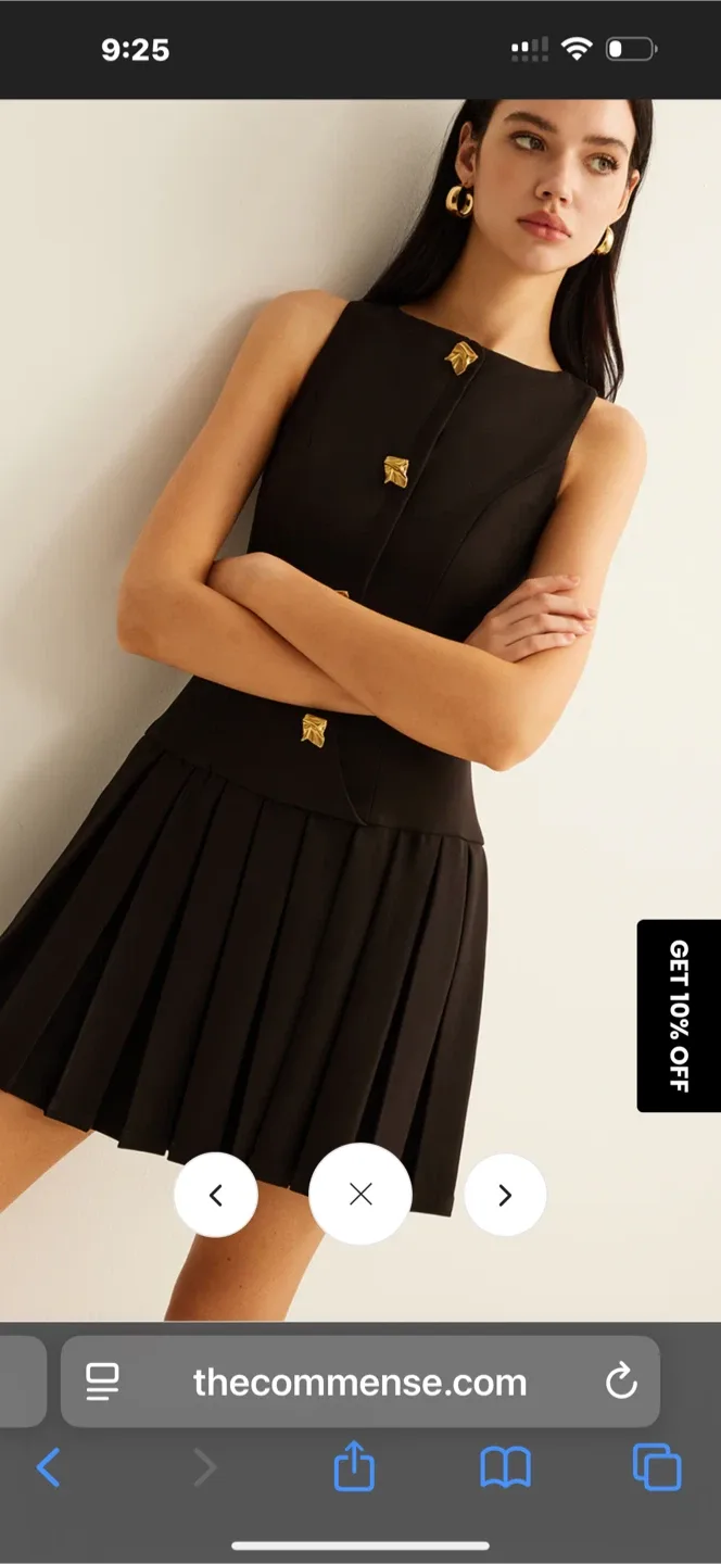 The Commense Black Mini Dress image indicator(4)