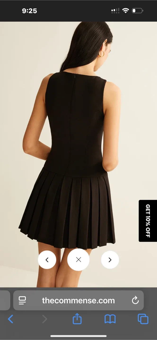 The Commense Black Mini Dress image indicator(3)