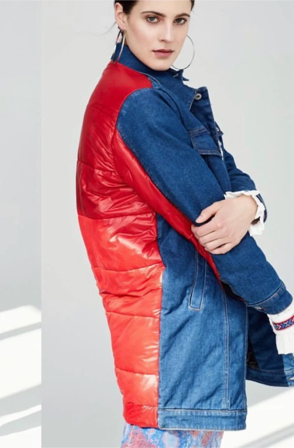 New Long Denim Puffer Jacket – Size S image indicator(8)