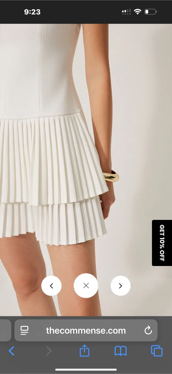 The Commense White Mini Dress image indicator(5)