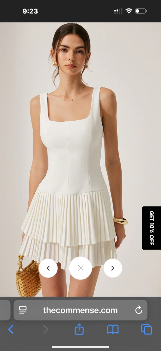 The Commense White Mini Dress