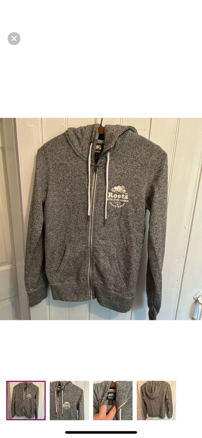 Roots Athletic Goods Full Zip Hoodie - XS