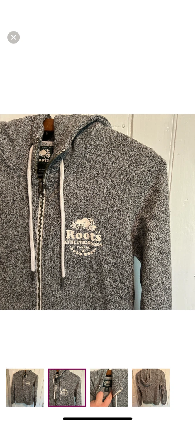 Roots Athletic Goods Full Zip Hoodie - XS - photo 2
