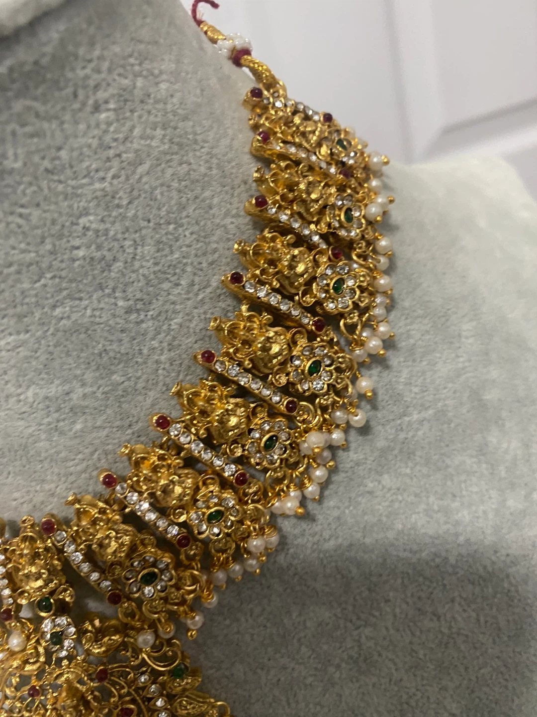 Gold Necklace and Earring Set - photo 4