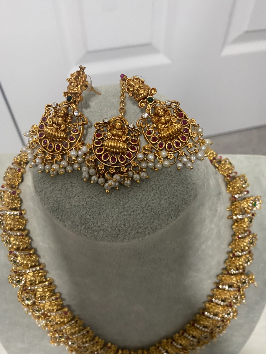 Gold Plated Necklace & Earring Set - photo 5