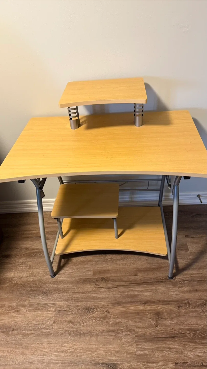 Wooden Computer Desk with Shelf thumbnail