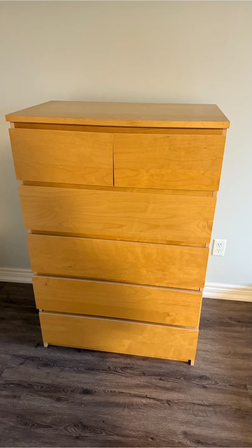 Wooden 6-Drawer Dresser thumbnail