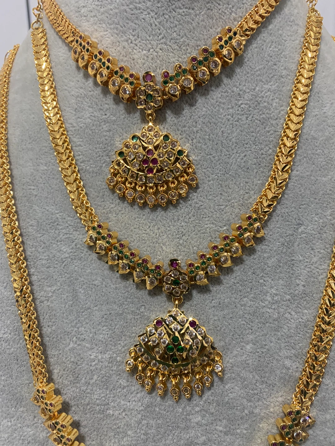 Gold Plated Necklace & Earring Set - photo 2