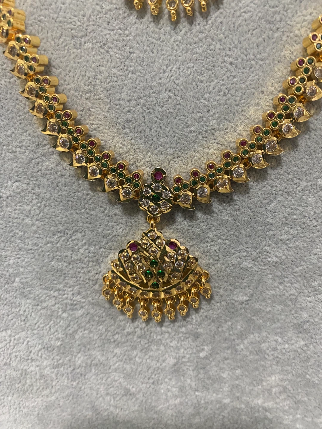 Gold Plated Necklace & Earring Set - photo 4