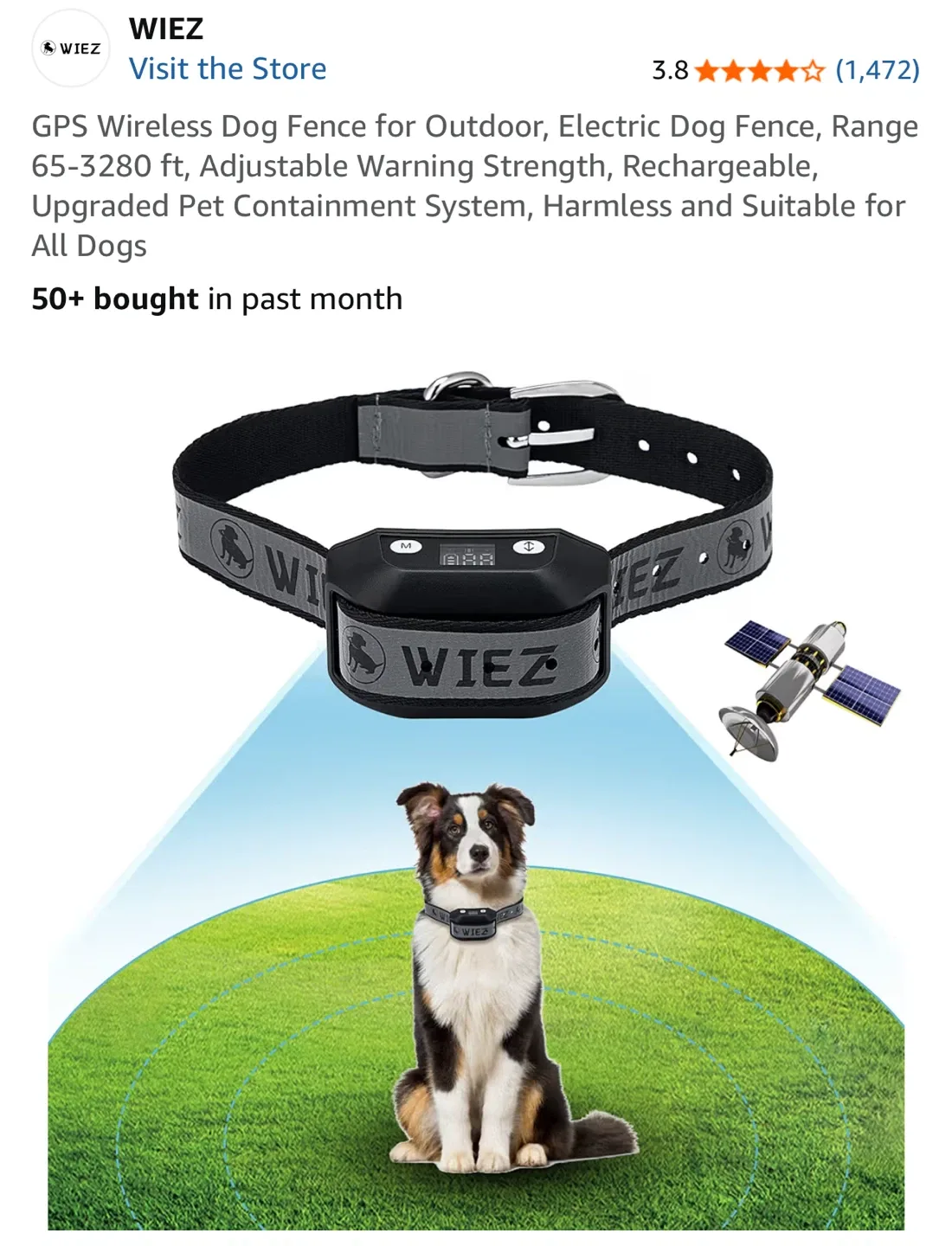WIEZ GPS Pet Electronic Fence Equipment D020 thumbnail
