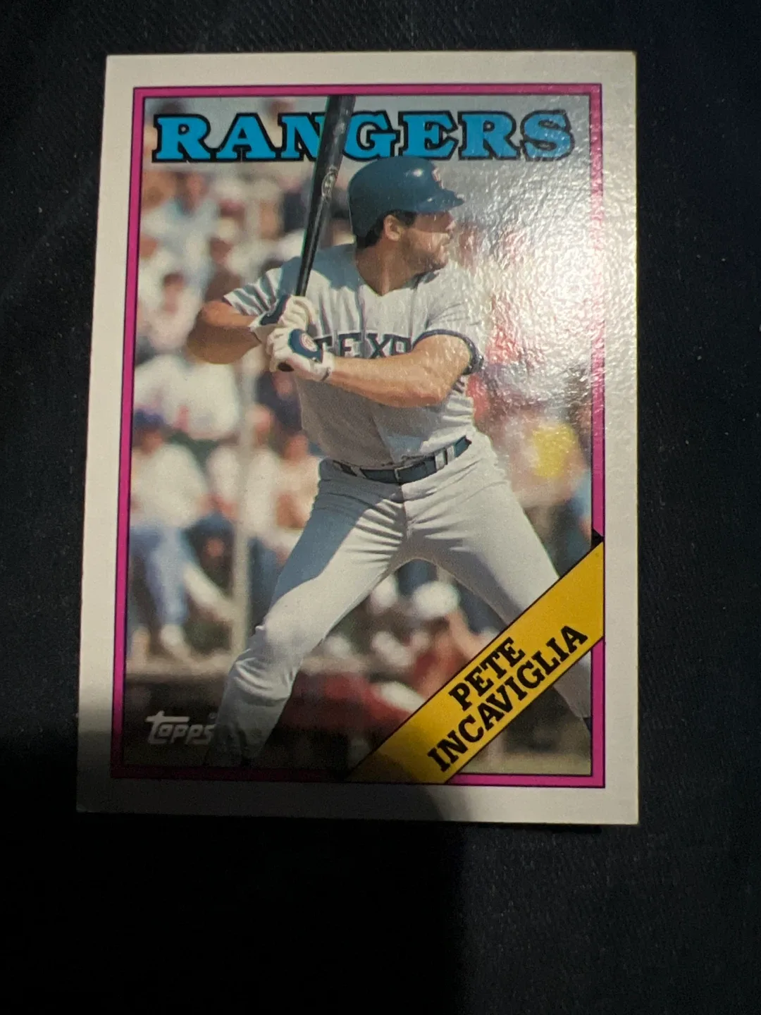 Topps Pete Incaviglia Baseball Card