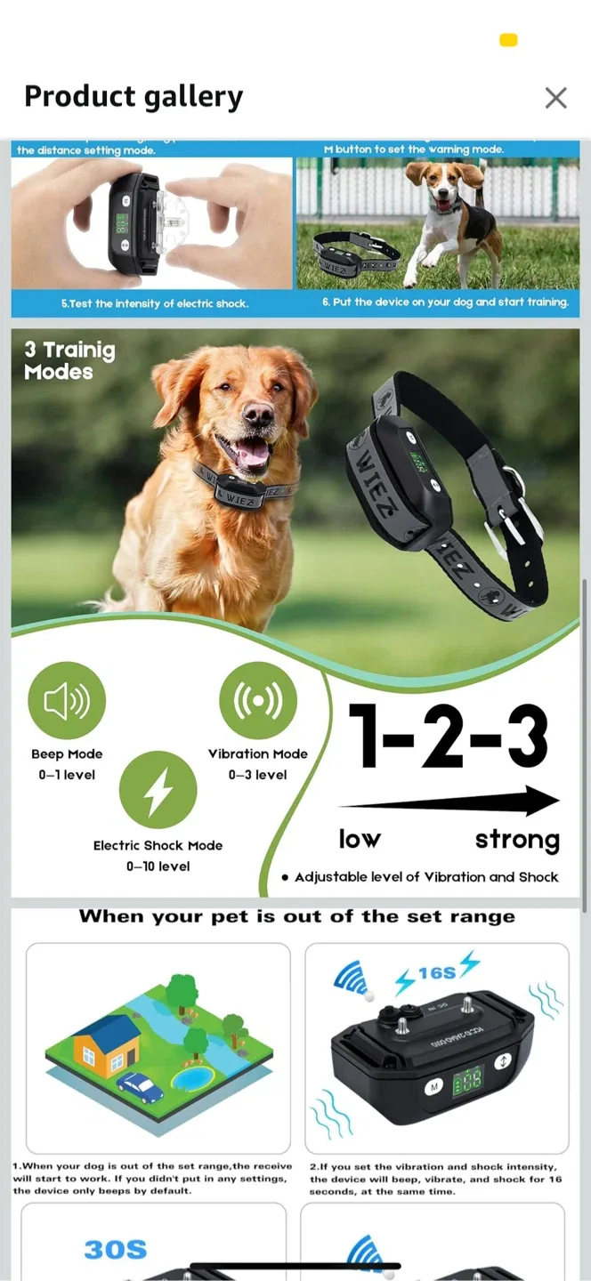 WIEZ GPS Pet Electronic Fence Equipment D020 image indicator(8)
