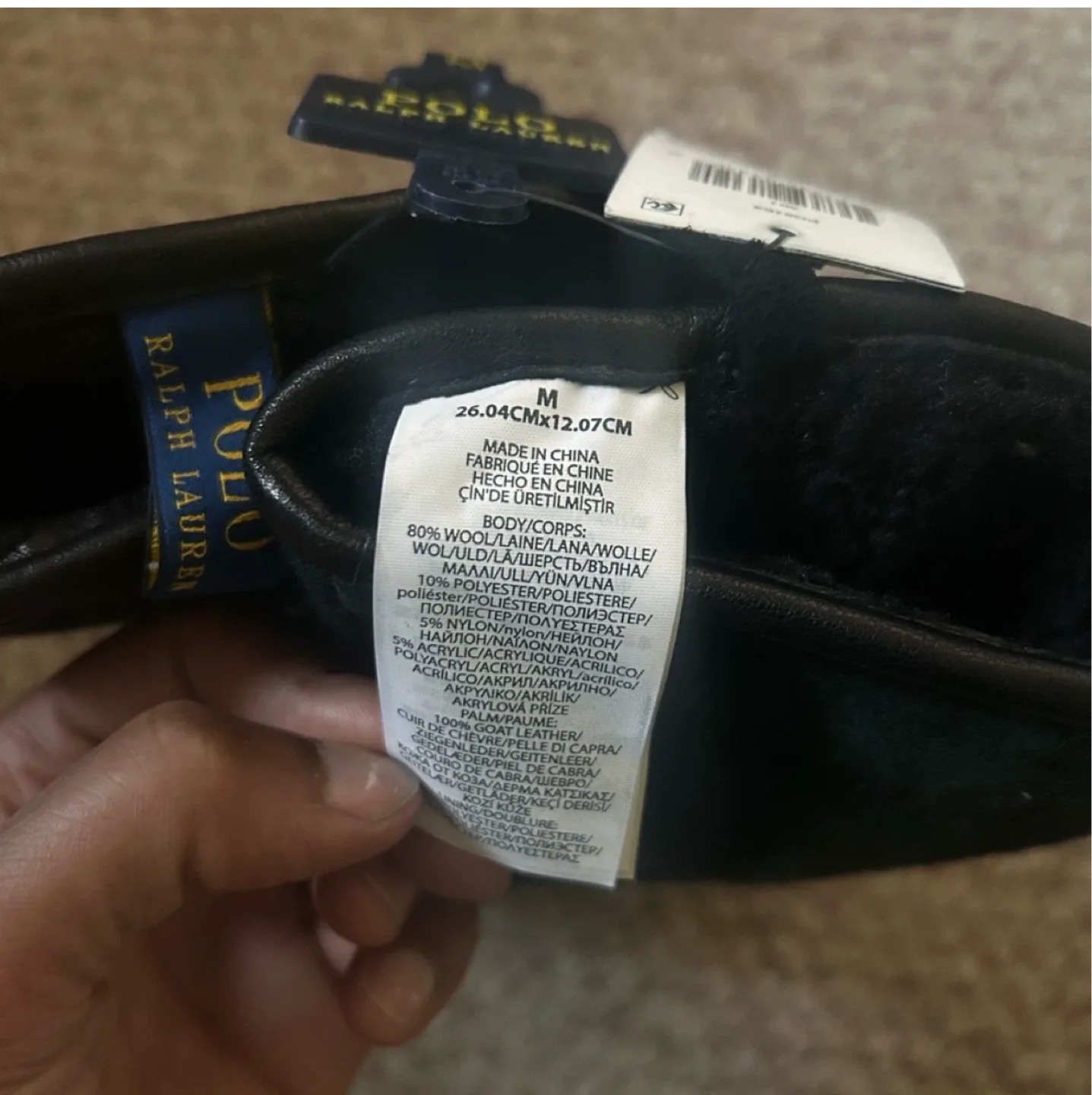 NWT Ralph Lauren Green and Blue Plaid Tartan Gloves Medium Mens image indicator(3)