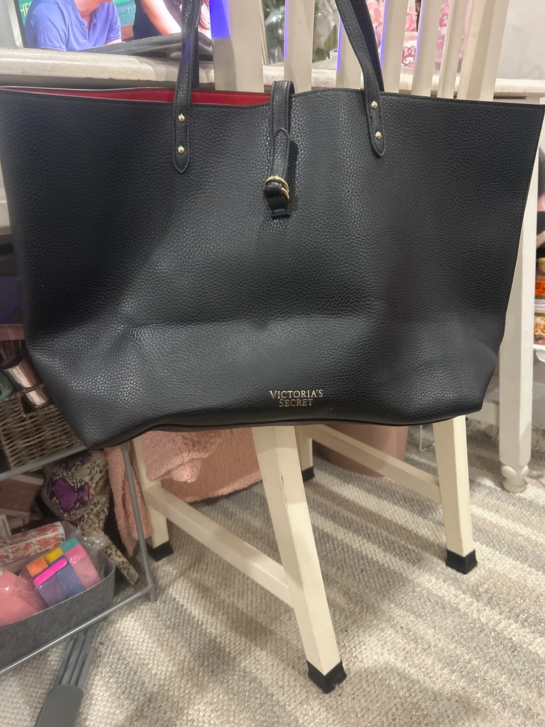 Victoria's Secret leather  Black  Bag