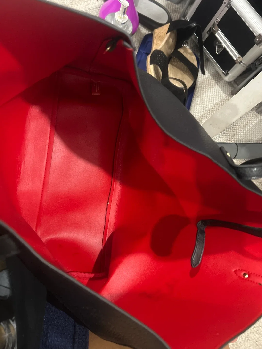 Victoria's Secret leather  Black  Bag image indicator(3)